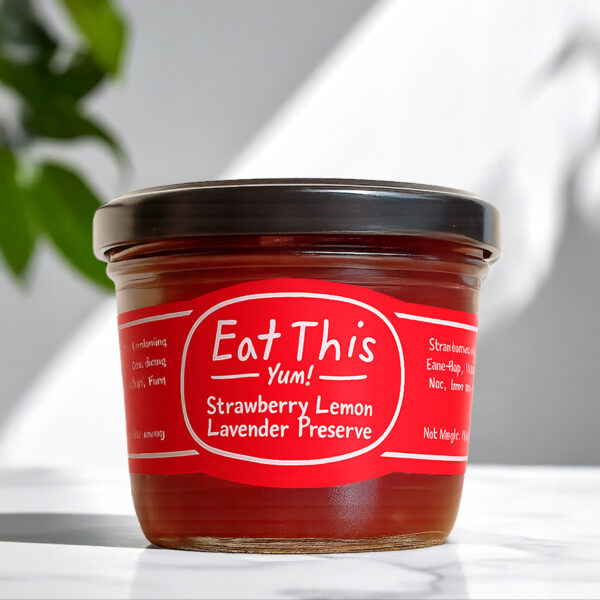 Strawberry Lavender Lemon Zest Preserve