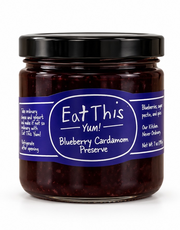 Blueberry and Cardamom Preserve TARIFF JAR